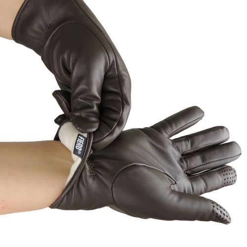 glove touch screen leather