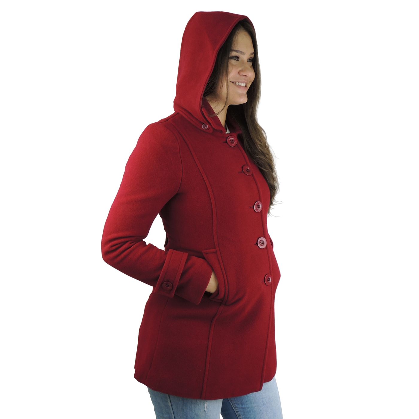casaco de capuz feminino