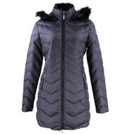 casaco longo com capuz feminino