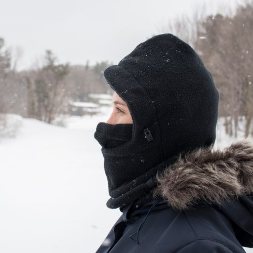 Balaclava feminina para neve e frio extremo