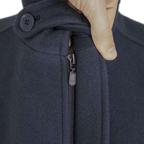 casaco masculino em la com fechamento em ziper