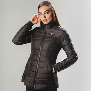 casaco preto feminino para neve