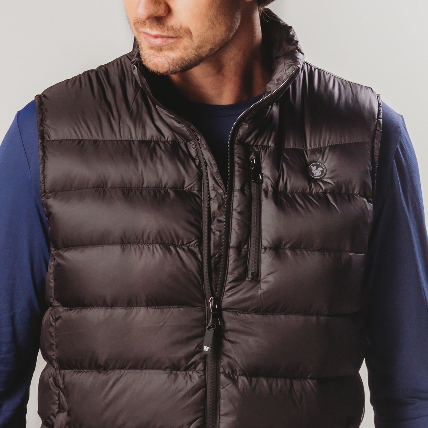 Colete Masculino Puffer Preto Pluma Para Inverno | Fiero - fieroshop