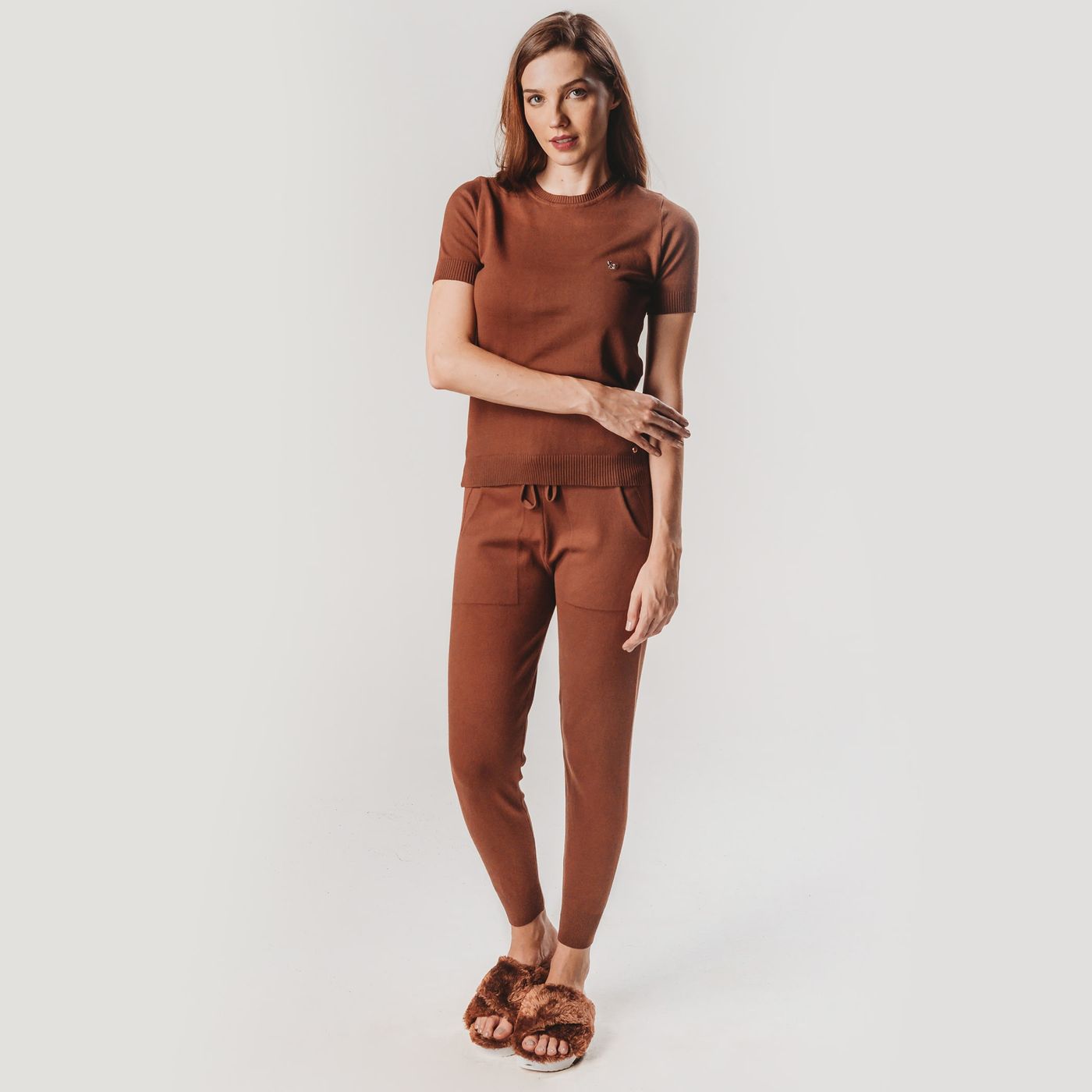 Blusa Italiana Marron  Blusa Feminina Italiana Nunca Usado