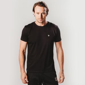 camiseta masculina basica preta fiero