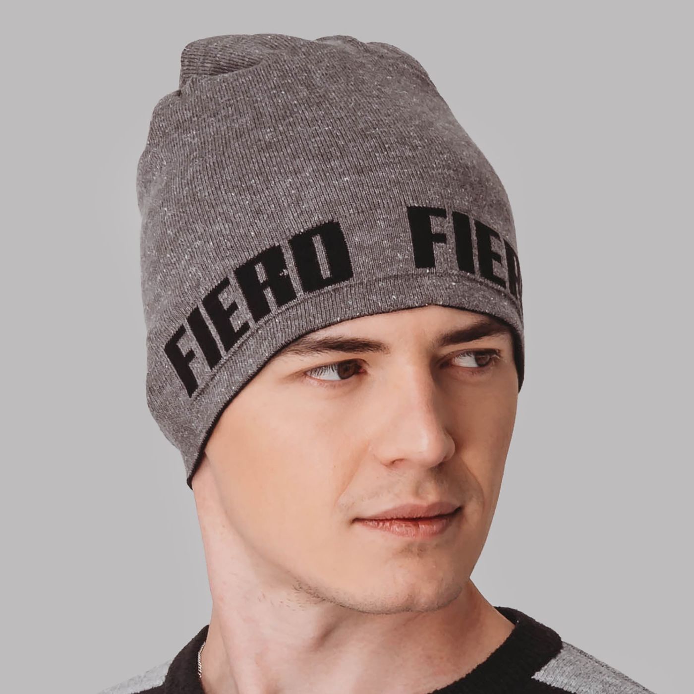 GORRO FIERO VIBES TRICÔ PREMIUM - CINZA / PRETO