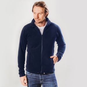 casaco masculino azul de fleece