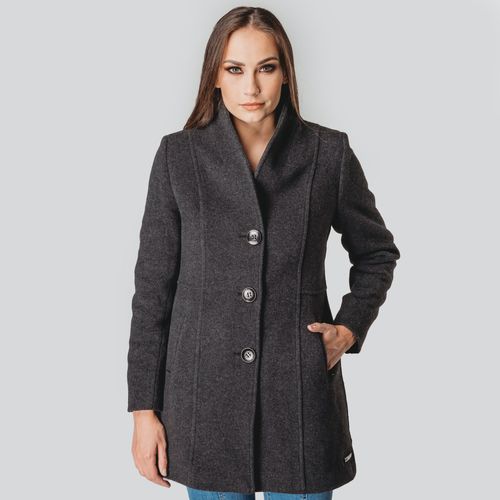 casaco fiero feminino cinza com forro termico para o inverno