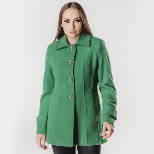 casaco urbano em la verde feminino