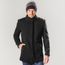 casaco preto elegante de la masculino new wall street