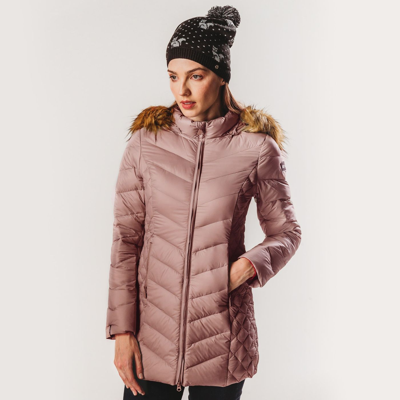 Casacos de inverno para mulheres, casaco de inverno reversível, com capuz  destacável, casaco feminino casual mais grosso casaco fino de inverno casaco  sobretudo (Color : Pink, Size : M) : : Moda
