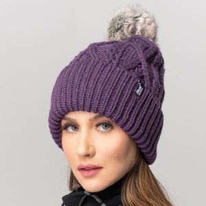 gorro termico de trico roxo heat holders forrado