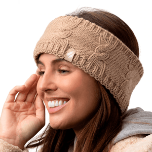 protetor de orelha termico headband castanho
