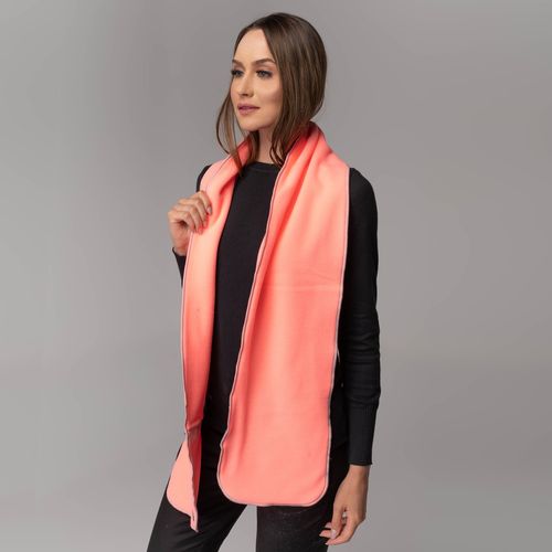 cachecol de fleece rosa neon