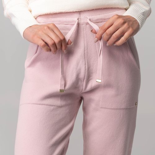 calca jogger rosa com bolsos