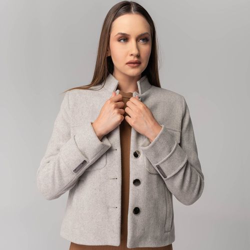 jaqueta curta feminina elegante de inverno