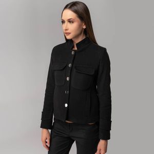casaqueto curto feminino preto