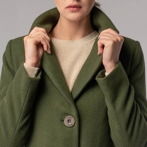 casaco alongado de frio feminino verde escuro