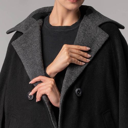 poncho feminino fiero com forro em thermo fleece