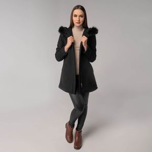 casaco fiero feminino em la italiana preto