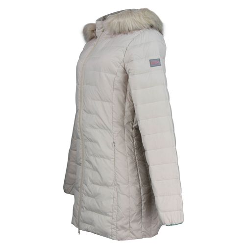 casaco para o frio puffer off white
