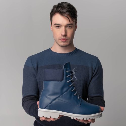 bota masculina azul para frio extremo