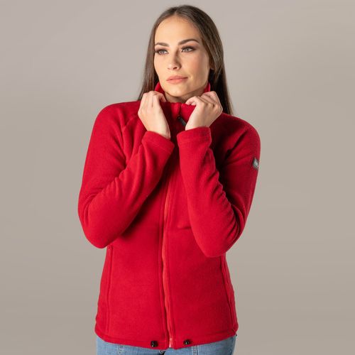 jaqueta feminina de fleece fiero