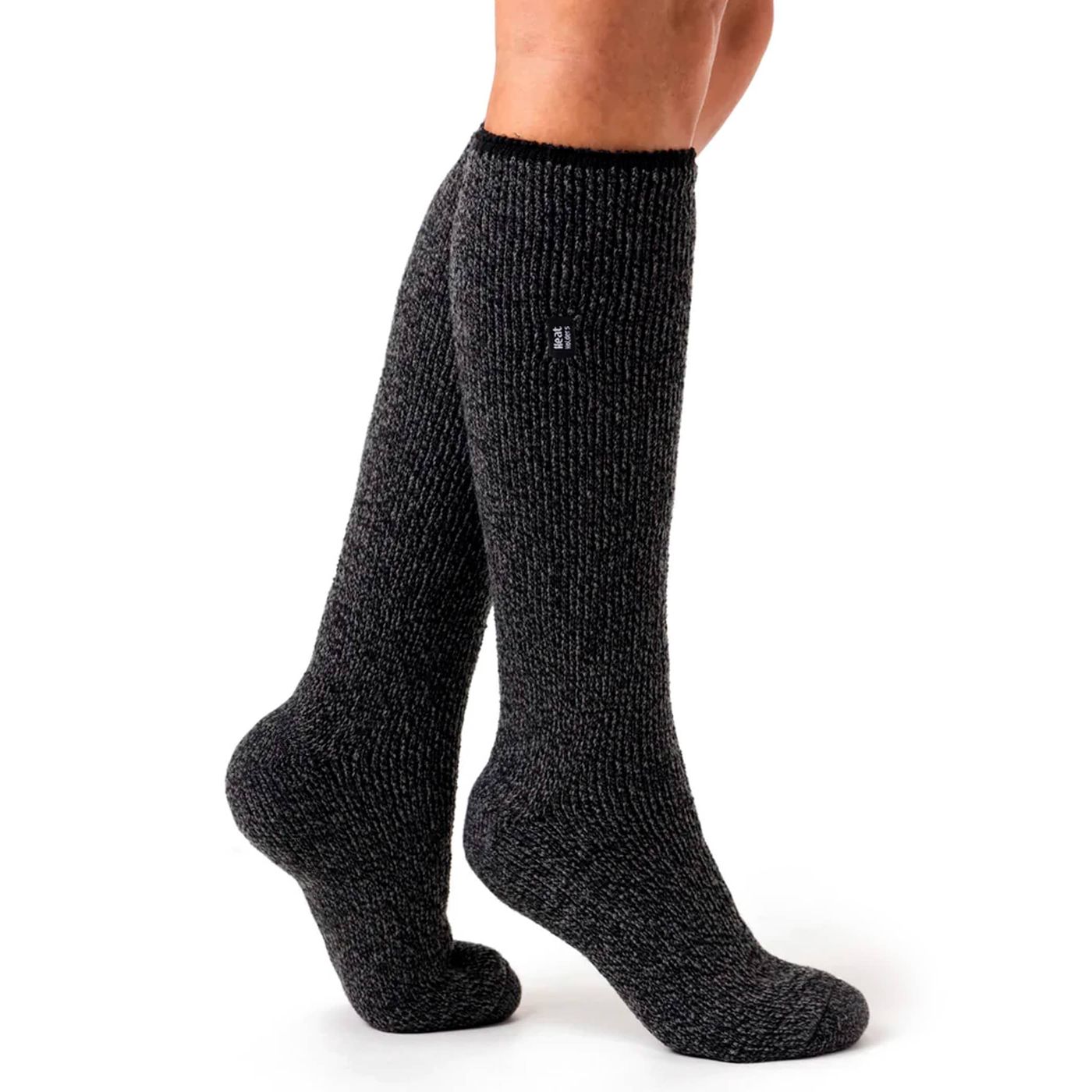 MEIA TÉRMICA FEMININA HEAT HOLDERS OUTDOORS MERINO BLEND 2.9 CANO LONGO - BLACK