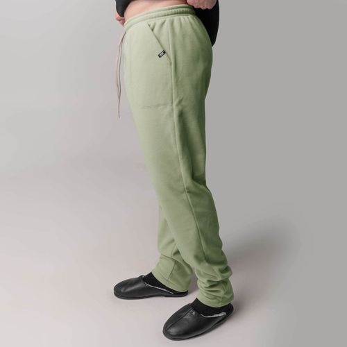 calca masculina termica de fleece verde