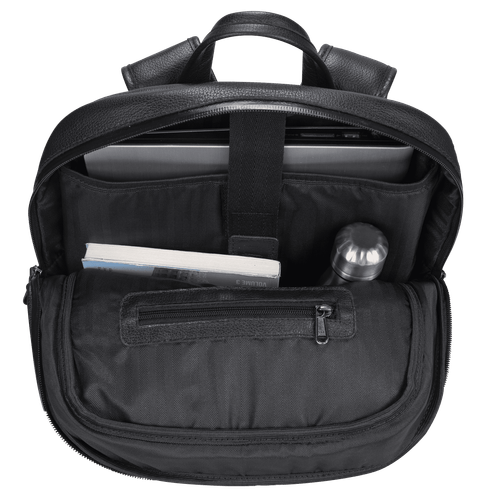 mochila de couro premium para notebook de 15 polegadas