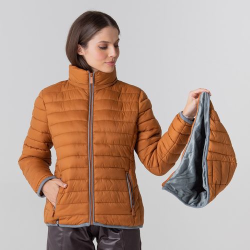 casaco feminino com bolsos com ziper