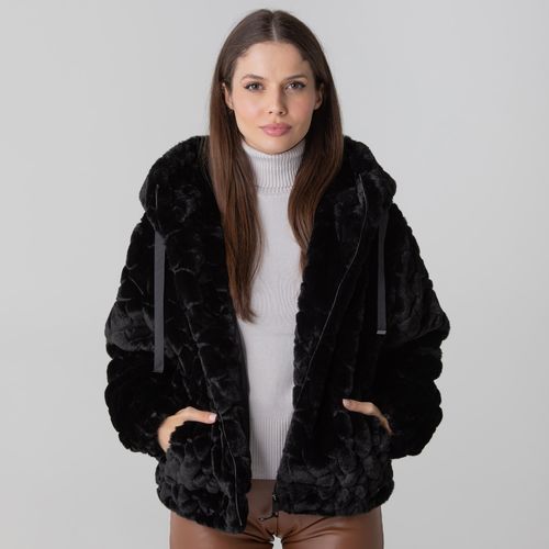 jaqueta feminina com pelinhos de alta qualidade