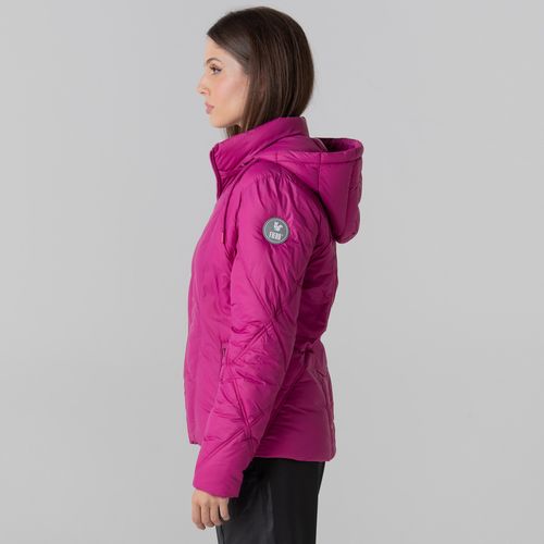 casaco feminino fiero puffer rosa alpine bansko