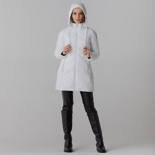 casaco feminino soft alpine sestriere branco puffer