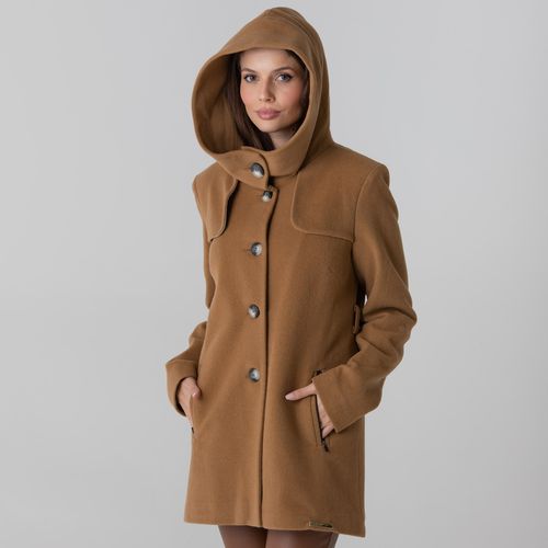 casaco em la com capuz para o inverno e frio