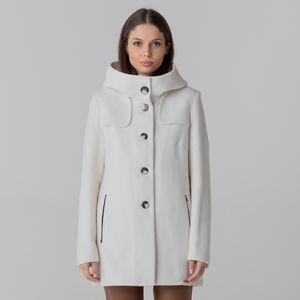 casaco feminino Off White estilo casual em la