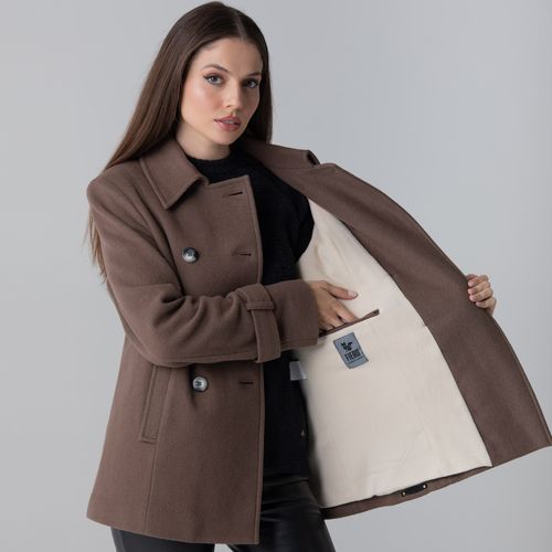 casaco provenca feminino com forro termico toque aveludado