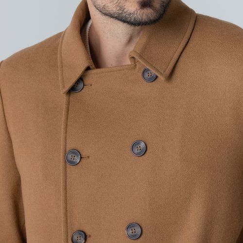 casaco transpassado la batida masculino marrom