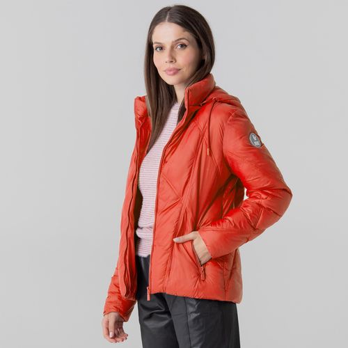 jaqueta feminina estilo puffer tecnologia dupont