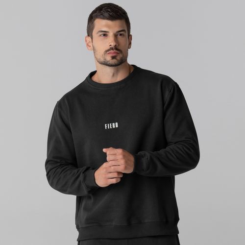 moletom masculino Fiero Space preto peluciado