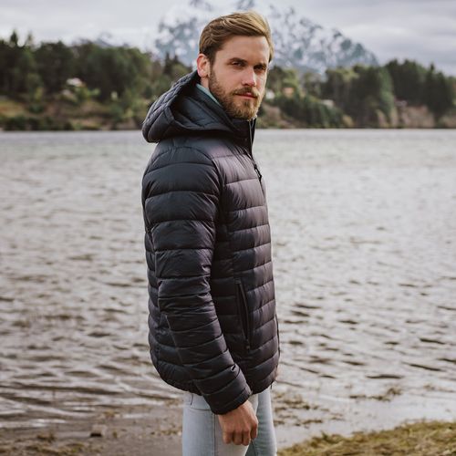 jaqueta masculina puffer ideal para viagens de inverno