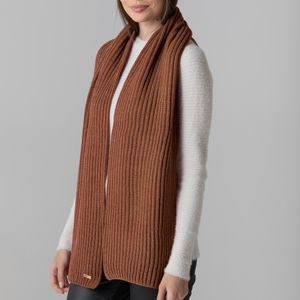 cachecol ideal para o inverno castanho trico