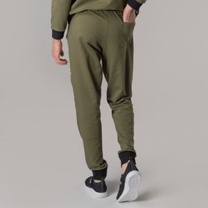 calca masculina jogger colors verde preto