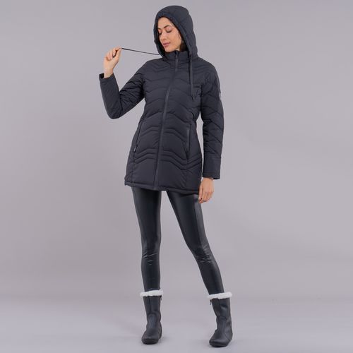 casaco puffer feminino com enchimento em manta sintética