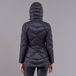jaqueta feminina Ultralight Alpine Abonance de pluma preta