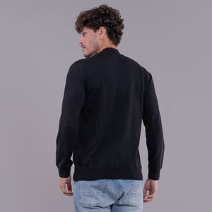 suéter masculino Wengen gola alta em tricô fiero