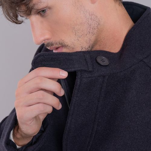 casaco de lã preto fiero new wall street