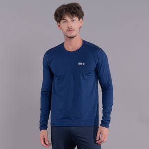 blusa segunda pele masculina azul marinho