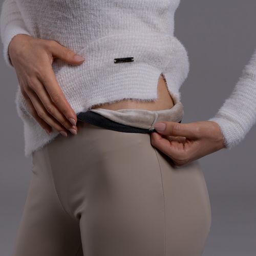 calça feminina térmica courino bege