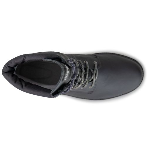 bota masculina couro preto para temperaturas baixas